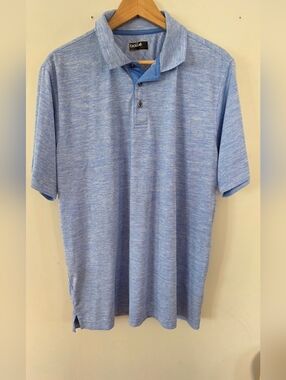 bolle Men's Heather Sky Blue Polo
